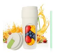 yotutun Batidora de Vaso Portatil, 450 ML Mini Licuadora para Viajar Batidora Portatil para Smoothies Recargable USB Mini Licuadora de Jugo Portátil Vaso Batidoras para Batidos Zumos Smoothies (Verde)
