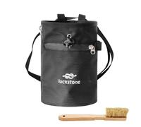 yotutun Bolsa de magnesio Escalada, Bolsillo de Tiza con Cepillo de Boulder Cinturón Ajustable Bolsa de Tiza Bolsa de Magnesia para Deporte Alpinismo Gimnasia Levantamiento de Pesa