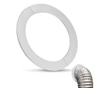 yotutun Collares de Tubería, DN 160 mm Rosetón de tubería de calefacción acero inoxidable Split Two Piece cubierta de tubería de calefacción Rosetas Cromadas Para Duchas, TuberíAs, Grifos, PlomeríA