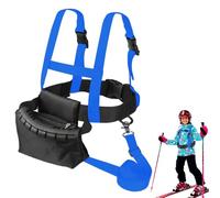 yotutun Correa de esquí y snowboard para niños, cinturón de entrenamiento de patinaje para niños, correa de hombro de esquí, correa con correa extraíble y bolsa, accesorios para niñas principiantes