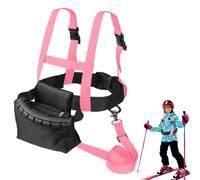yotutun Correa de esquí y snowboard para niños, cinturón de entrenamiento de patinaje para niños, correa de hombro de esquí, correa con correa desmontable y bolsa, accesorios para niñas principiantes