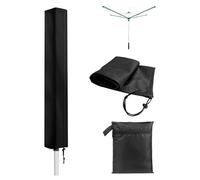 yotutun Funda Protectora Tendedero Rotary Impermeable y Resistente a Los Rayos UV, 210D Oxford Cubierta de Secadora Rotativa Resistente a Intemperie con Cordón de Cremallera (180x16x16cm)