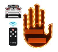 yotutun Luz LED de dedo para coche, luz de dedo del coche, gesto de mano, luz LED, luz interior fresca para el pulgar hacia arriba, accesorios divertidos para el coche para hombres y mujeres