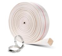 yotutun Manguera de Evacuación de 1 1/4 pulgadas, 10 m x 32 mm Manguera de drenaje Manguera de bomba con 2 abrazaderas de manguera, Manguera Plana para jardín agricultura accesorios