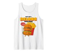 You and I Belong Together Forever (gráfico de Hamburguesas y Patatas Fritas) Camiseta sin Mangas