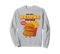 You and I Belong Together Forever (gráfico de Hamburguesas y Patatas Fritas) Sudadera