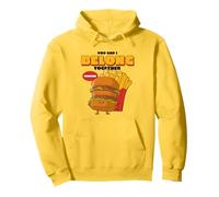 You and I Belong Together Forever (gráfico de Hamburguesas y Patatas Fritas) Sudadera con Capucha