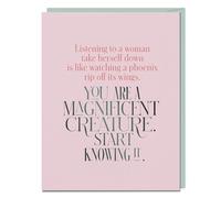 You Are a Magnificent Creature Card (Elizabeth Gilbert for Em & Friends Greeting Cards)