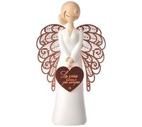 You are an angel, Figura de ángel con corazon blanco y rojo, Enesco
