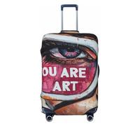You are Art Woman - Fundas elásticas para equipaje de viaje, a prueba de polvo, resistente a los arañazos, para maleta, de 22 a 24 pulgadas