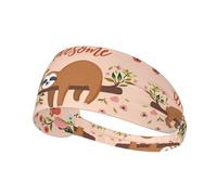 You Are Awesome - Diadema elástica con estampado de perezoso, transpirable y cómoda para deportes, yoga, ciclismo y más