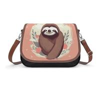 You Are Awesome Sloth - Bolsa de hombro para mujer, bandolera de piel ajustable y extraíble, bolsas manos libres