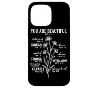 You Are Beautiful Enough Strong Loved Christian Cita Carcasa para iPhone 14 Pro MAX