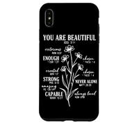 You Are Beautiful Enough Strong Loved Christian Cita Carcasa para iPhone XS MAX