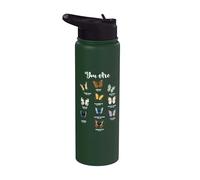 You Are Butterfly Christian Faith Jesús Biblia Verso Orando Stainless Steel Insulated Water Bottle