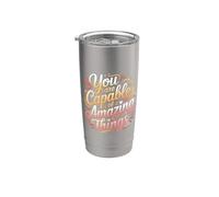 You Are Capable Of Amazing Things ||- Vaso térmico de acero inoxidable de doble pared