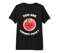 You Are Cherry Sweet, Lindo y Adorable Juego de Palabras con Cerezas Kawaii Camiseta Premium