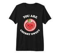 You Are Cherry Sweet, Lindo y Adorable Juego de Palabras con Cerezas Kawaii Camiseta Premium