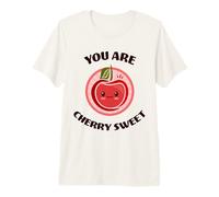 You Are Cherry Sweet, Lindo y Adorable Juego de Palabras con Cerezas Kawaii Camiseta Premium