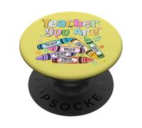 You Are Chosen Precious Crayons Biblia Verso Fe Profesor PopSockets PopGrip Adhesivo