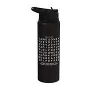 "You are" Empowering Positive Affirmation Word search puzzle Stainless Steel Insulated Water Bottle