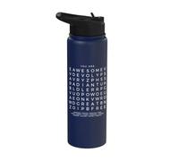 "You are" Empowering Positive Affirmation Word search puzzle Stainless Steel Insulated Water Bottle