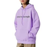 You Are Enough Hoodie, You Are Enough Dear Person Behind Me Hoodie Sweatshirt Unisex (Purple,S)