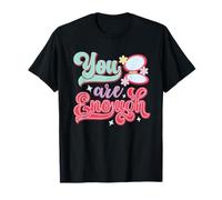 You Are Enough Retro 70s Daisy Positive Afirmation Camiseta