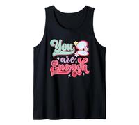 You Are Enough Retro 70s Daisy Positive Afirmation Camiseta sin Mangas