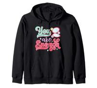 You Are Enough Retro 70s Daisy Positive Afirmation Sudadera con Capucha