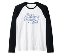 You Are Fearfully and Wonderfully Made Biblia Verso Cristiano Camiseta Manga Raglan
