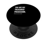 You Are His Treasured Possession Biblia Versículo Cita Declaración PopSockets PopGrip Adhesivo
