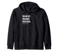 You Are His Treasured Possession Biblia Versículo Cita Declaración Sudadera con Capucha