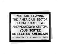 You Are Leaving Nos.. (Berlín) Mini-Sign/Metal Postal