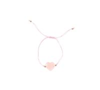 You Are Loved Rose Quartz Crystal Heart Bracelet