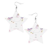 You Are Magical - Pendientes de cuero ligeros con forma de estrella para mujer, accesorios de boda o cumpleaños, talla única, Cuero sintético