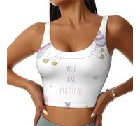You are Magical Print - Chaleco deportivo para mujer, ligero, para yoga, fitness, ejercicio y uso diario, Negro, XXL Corto