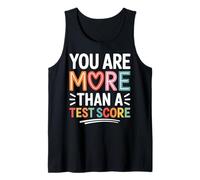 You Are More Than A Test Score Funny Teacher Apreciación Camiseta sin Mangas