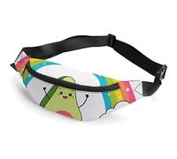 You Are My Favorite Cute Avocado White Horse with Flying Eagle Fanny Pack, Riñonera Deportiva para niños Adultos para Hombres y Mujeres