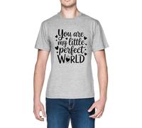You Are My Little World Grey Men's T-Shirt tee