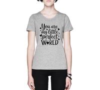 You Are My Little World Grey Women's T-Shirt tee