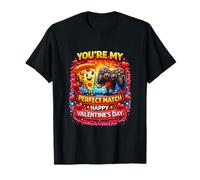 You Are My Match Valentines Day Love Boyfriend Girl Camiseta
