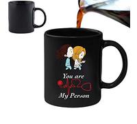 Acen Merchandise You are My Person - Juego de taza mágica de 11 oz con cambio de calor y caja de regalo, té, café, oficina, trabajo en casa