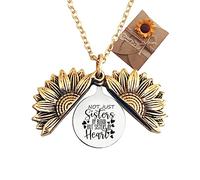 You Are My Sun Shine Sunflower Locket Necklace, Cool Graduation Gifts for Her 2023, College Graduation Gift, High School Graduation Gift (Gifts for Sisters)