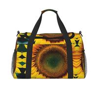 You are My Sunshine - Bolsa de viaje con estampado de girasoles, bolsa de fin de semana, bolsa de gimnasio, bolsa de noche, artículos esenciales de viaje para mujeres y hombres, Black, Talla única