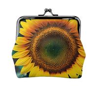 You Are My Sunshine - Carteras de girasol para mujer, monedero para mujer, cartera pequeña para mujer, adecuada para mujer, elegante y personalizada, Negro -, Talla única, Art Deco
