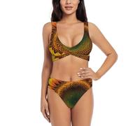 You are My Sunshine - Conjunto de bikini de girasol para natación, piscina, playa, vacaciones, deportes acuáticos, esencial, Negro, S