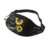 You Are My Sunshine Sunflower Riñonera Bolsas Hombres Mujeres Cinturón Ajustable Bolsa Deportiva para Deportes al Aire Libre, Viajes y Ciclismo Ciclismo Bolsillo Hombro Mochila
