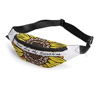 You Are My Sunshine Sunflower Watercolor Sunflowers Butterfly Fanny Pack, riñonera Deportiva para niños Adultos para Hombres y Mujeres