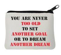 You are Never Too Old - Monedero de neopreno (10 x 11 cm), color blanco, White, Talla única